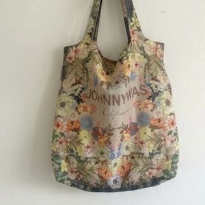 Johnny Was Reusable Tote Bag – Iconic Boho Floral Print – Packable & EcoFriendly